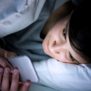 Teens sleep better when their screen time is limited.  