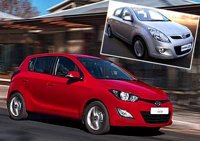 <b>OLD AND THE NEW:</b> Hyundai's refreshed i20 was launched in South Africa three years into its life cycle with only a 1.4 engine but a host of changes.