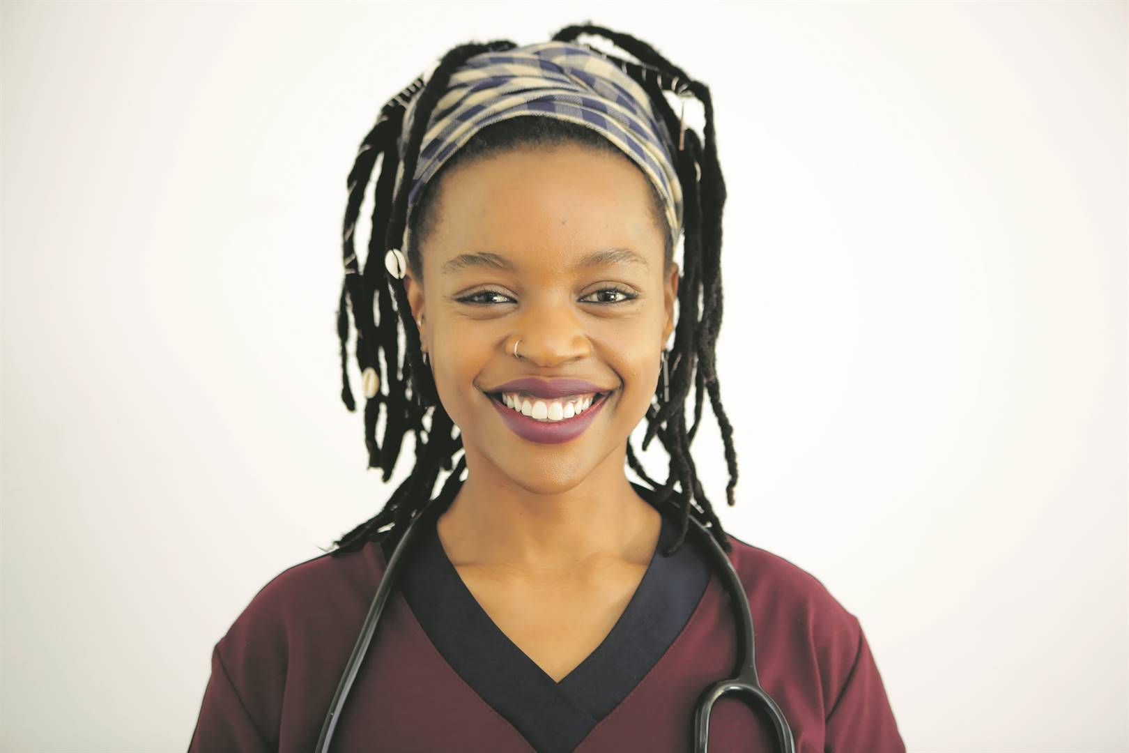 Yola Plaatjie plays as Dr Nangamso Jack on Durban Gen.