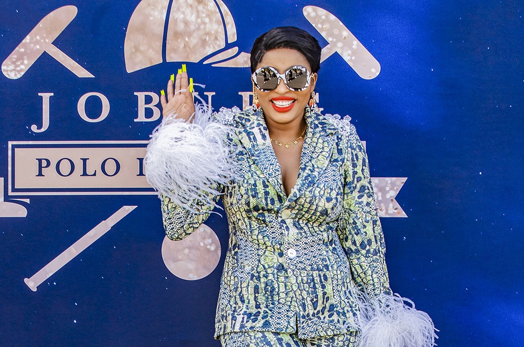 Gugu Khati attends the Standard Bank Joburg Polo in the Park