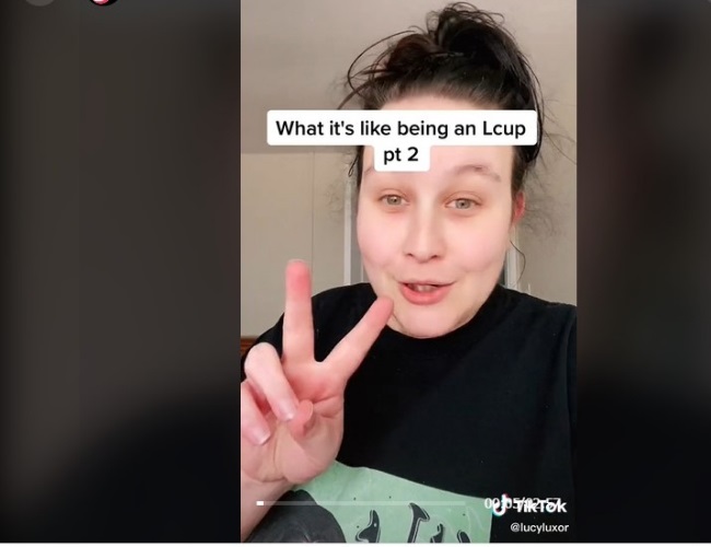 This TikTok sensation shares her struggles with her L-cup sized