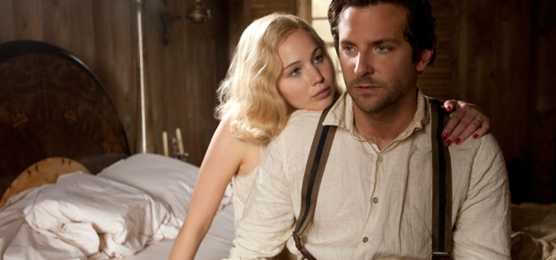 Jennifer Lawrence and Bradley Cooper in Serena. (Magnolia Pictures)