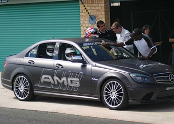 A professional at work: The W204 Mercedes-Benz C63 AMG on the limit