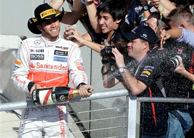 <b>STARS AND STRIPES CHAMPION:</b> Lewis Hamilton earns his fourth win of the 2012 season as well as his second US GP victory with a fantastic win in Texas.