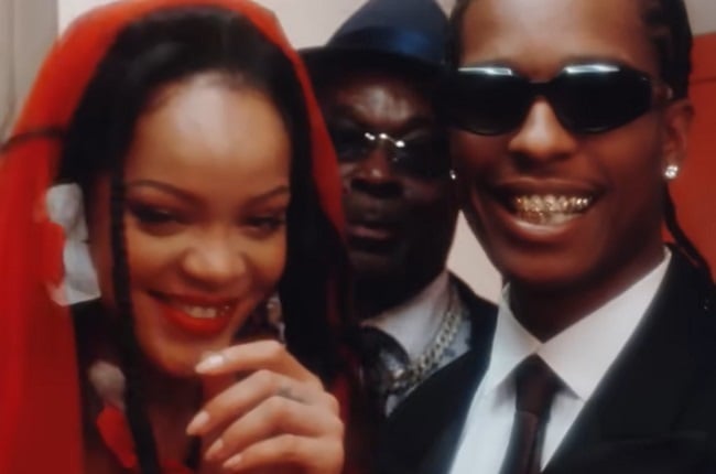 Rihanna and A$AP Rocky tie the knot in the rapper's music video for D.M.B.
