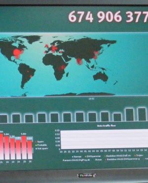 Global spam flow is monitored from Kaspersky Lab headquarters in Moscow. (Duncan Alfreds, News24)