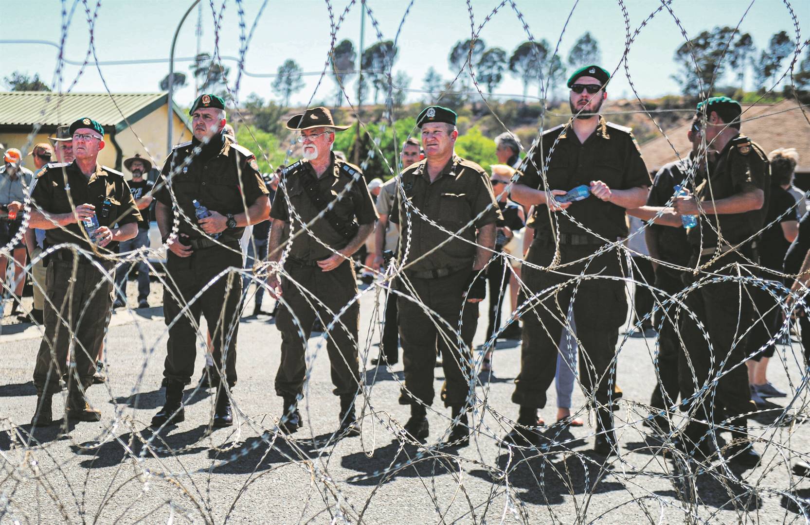 Members Afrikaner Weerstandsbeweging Awb Stand Guard Editorial Stock Photo  - Stock Image