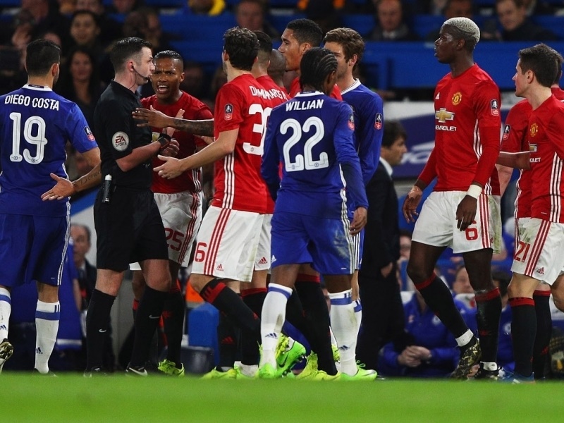 Manchester United have accepted a Football Association fine for misconduct following the actions of their players in the FA Cup exit to Chelsea on Monday.