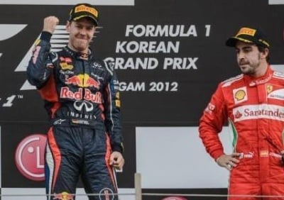 <b>IF THE SUIT FITS:</b> 2012 F1 champion Sebastian Vettel's signed racing suit fetched a hefty sum at auction.