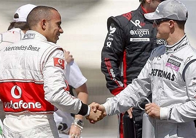  <b>HANDING OVER THE REINS:</b> Lewis Hamilton replaces Michael Schumacher at Mercedes in 2013. Will the former McLaren driver be enough to change the team's fortunes?