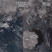 Tsunami waves crash ashore in Tonga after powerful eruption
