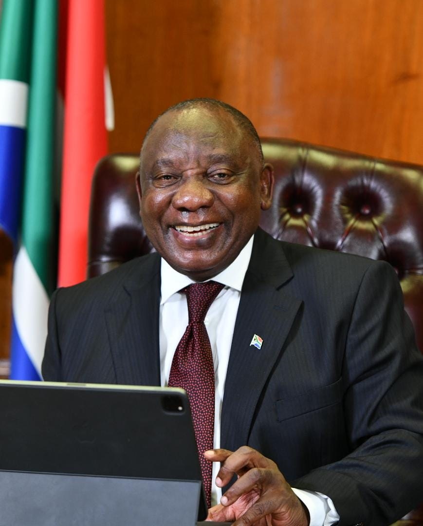 President Cyril Ramaphosa addressing the nation from the Union Buildings in Tshwane, on the termination of the National State of Disaster which was declared on 15 March 2022 in response to the COVID-19 Pandemic.
04/04/22. Photos by Kopano Tlape/GCIS