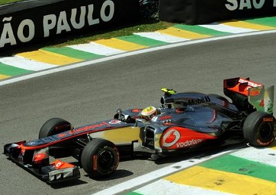 <b>LEADER OF THE PACK:</b> Lewis Hamilton was fastest - on prototype tyres - in the first practice session at Interlagos.