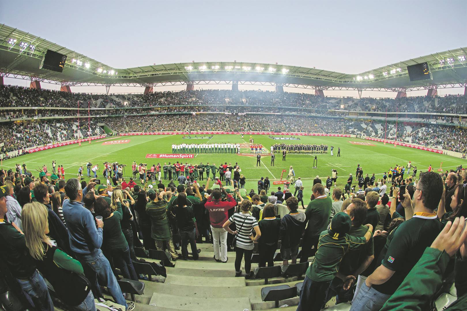 Die Mbombela-stadion in Nelspruit voor die begin van die toets tussen Suid-Afrika en Skotland in 2014.  Foto: Manus van Dyk, Gallo Images
