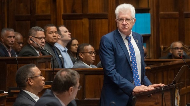 Alan Winde at the Western Cape State Of The Province Address recently.