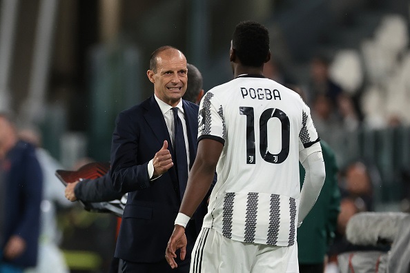 Massimiliano Allegri has heaped praise on Juventus midfielder Paul Pogba. 