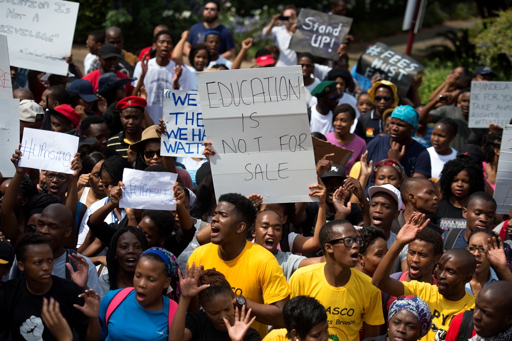 Issues facing students are often only seen through the lenses of the media, and South Africans need to show solidarity with students, says Phala Modise. Picture: Deaan Vivier/Netwerk24