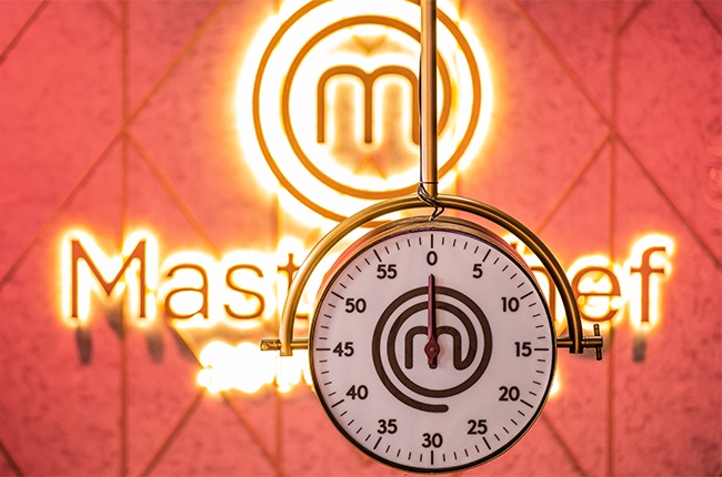 The iconic clock on the new MasterChef SA set.