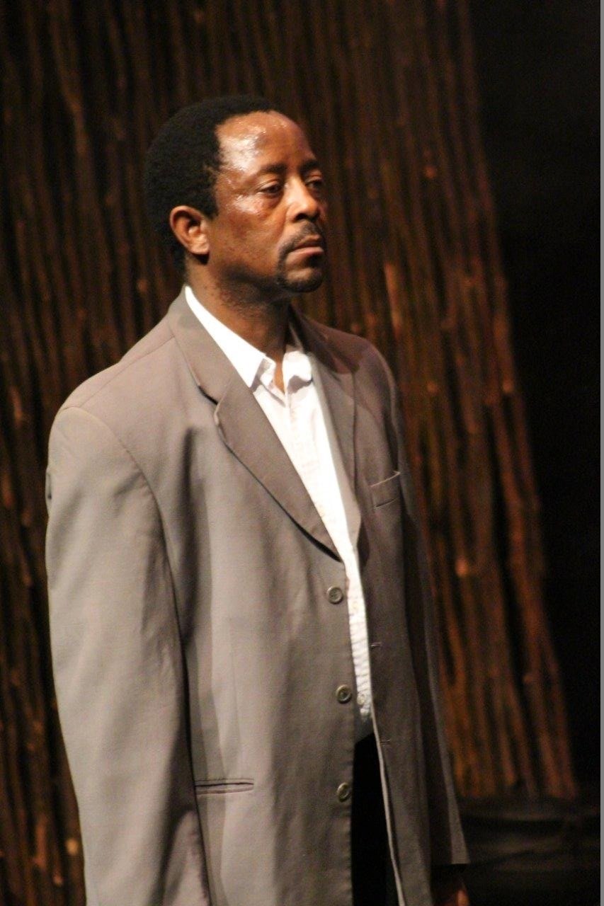 Peter Mashigo plays Themba Maseko in Interrogation Room. 