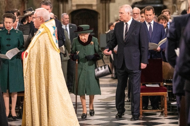Prince Andrew's pivotal role at his father Prince Philip's memorial service has raised many eyebrows. (PHOTO: Gallo Images/Getty Images)