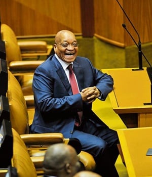 President Jacob Zuma in Parliament. The writer says Zuma’s actions have made SA the laughing stock of the world
PHOTO: Lerato Maduna
