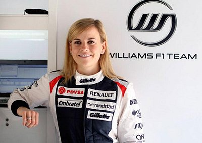 wolff toto wife susie driver silverstone thorns rose motorsport shareholder driving mercedes williams head clothing among afp fw35 test july