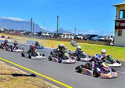 <b> READY, SET, KART:</b> The Western Cape Kart championship set off with some serious battles on track. <i>Image: Andrew Middelton</i>