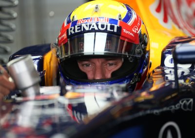 <b>ROUGH WEEKEND:</b> Red Bull's Mark Webber was sent to the back of the grid in qualifying after a fuel issue and then had an incident in the 2013 Chinese F1 GP but he lost a wheel before he could pit. <i>Image: AFP</i>