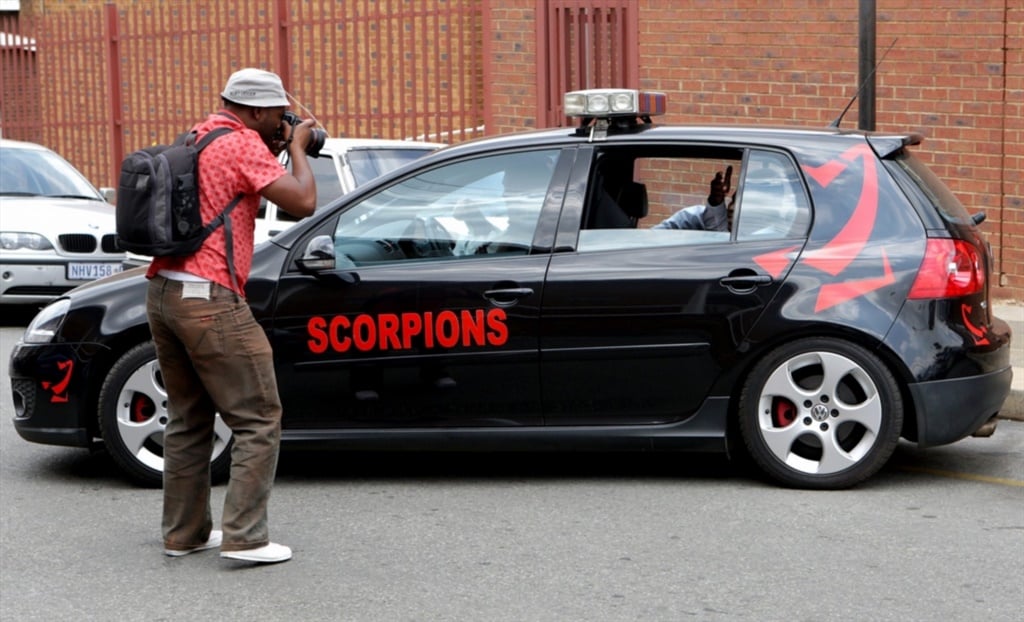 A car from the now-disbanded Scorpions.