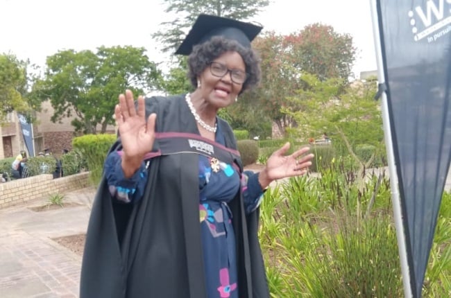 Notozi Jennifer Mgobozi on her graduation day. (PHOTO: Supplied)