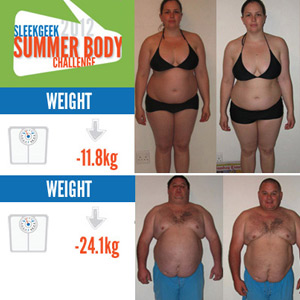 Hout Bay locals JJ and Anja de Villiers shed a whopping 36kgs combined in just 8 weeks in the 2012 Summer Body Challenge.