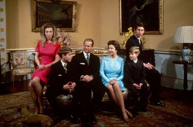 The royal family at Buckingham Palace in 1972. Fro