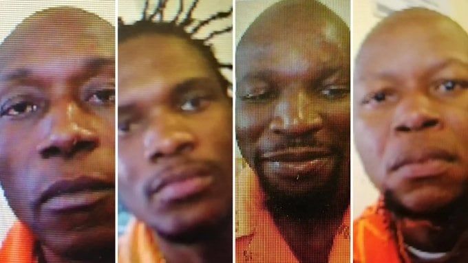 four prisoners from Rooigrond Prison