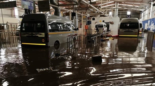 Flooding at Toyota plant near Durban