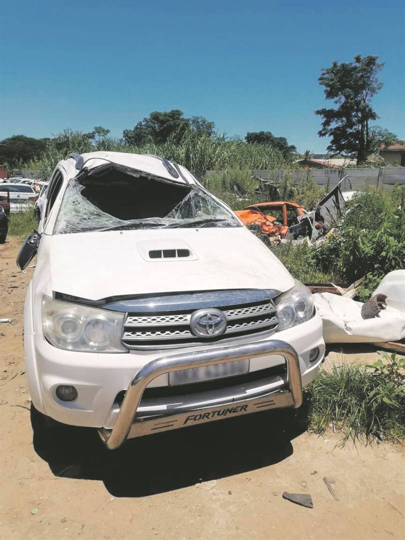 The municipal vehicle which was allegedly involved in an accident. 