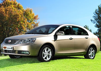 <b>GEELY GROWING UP:</b> Chinese auto importer Geely has added a sub-brand to its 40 showrooms in South Africa - the 1.8 Emgrand, a five-seater with leather upholstery and a surprising price. <i>Image: Quickpic</i>