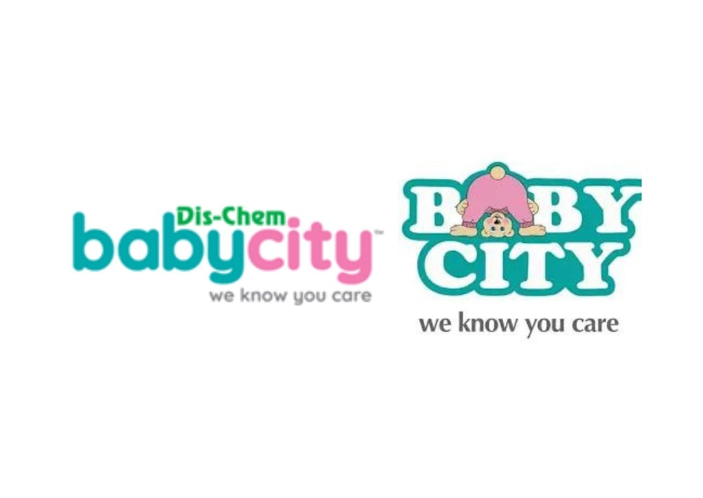 Baby City's new and old logo.