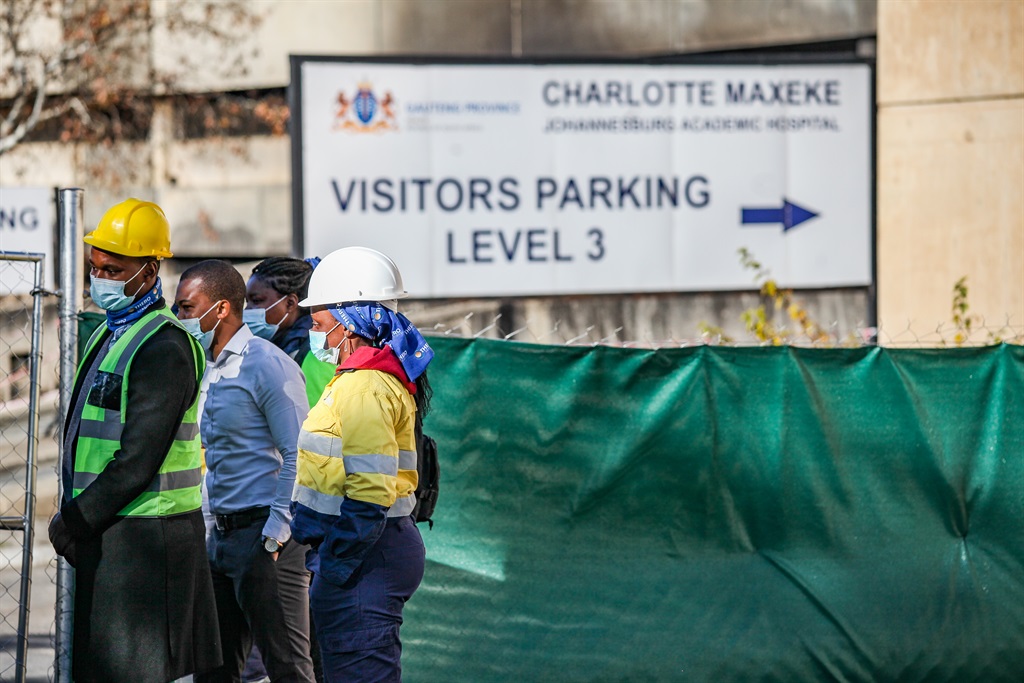 The Charlotte Maxeke Hospital was gutted by a fire in April.