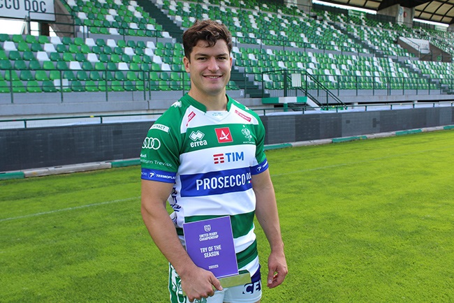 Joaquin Riera. (Benetton Rugby/Twitter)