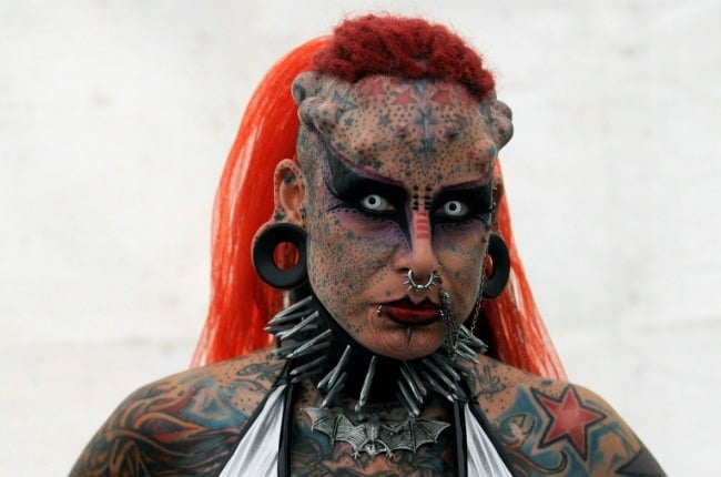 Maria Jose Cristerna, tattoo, piercings