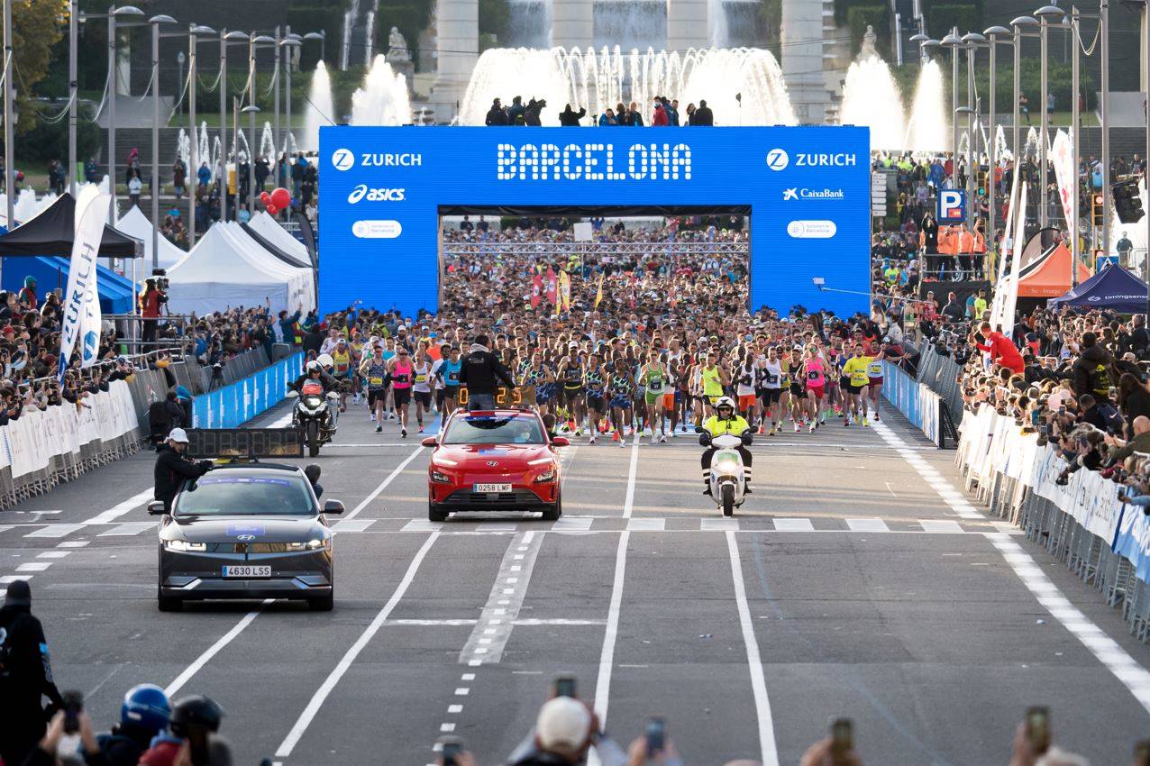 Die Barcelona-marathon lok jaarliks duisende deelnemers. Foto: zurichmaratobarcelona.es