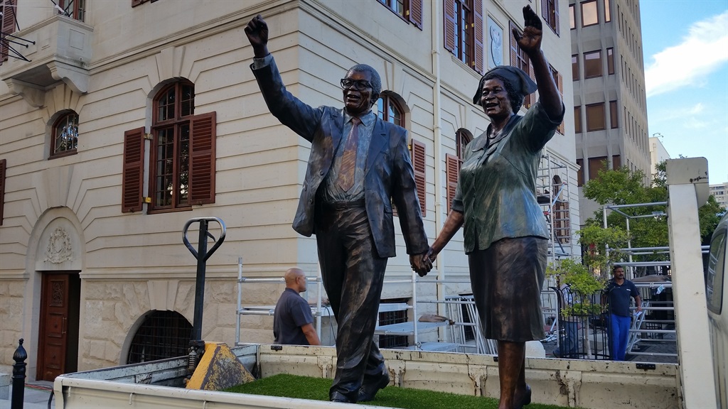 Sculptures of anti-apartheid struggle icons Walter