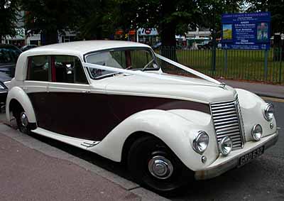 <b>HIGH, WIDE AND HANDSOME: </b>An Armstrong-Siddeley makes a fine wedding car. This Whitley model was spotted outside a church in London recently. <i>Image: DAVE FALL</i>