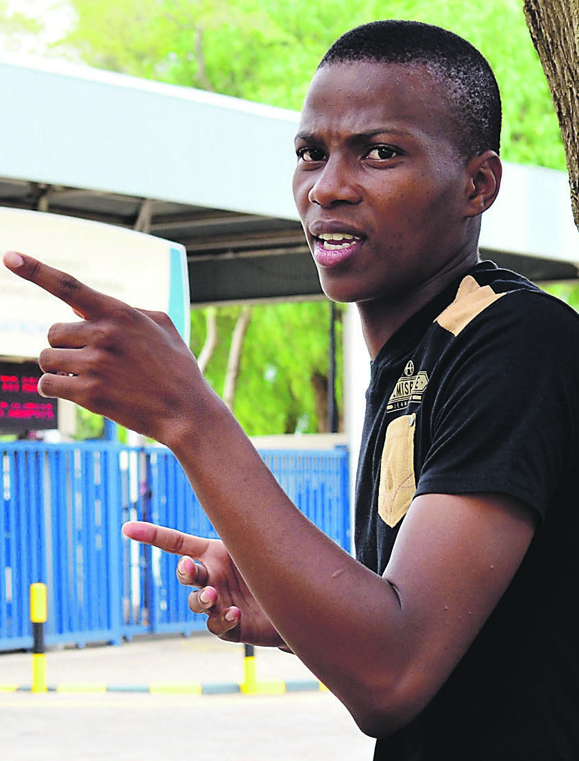 Oageng Mocumi passed with eight distinctions in his first year of study but is hampered by a lack of funds. Picture: Mathews Lonkokile 