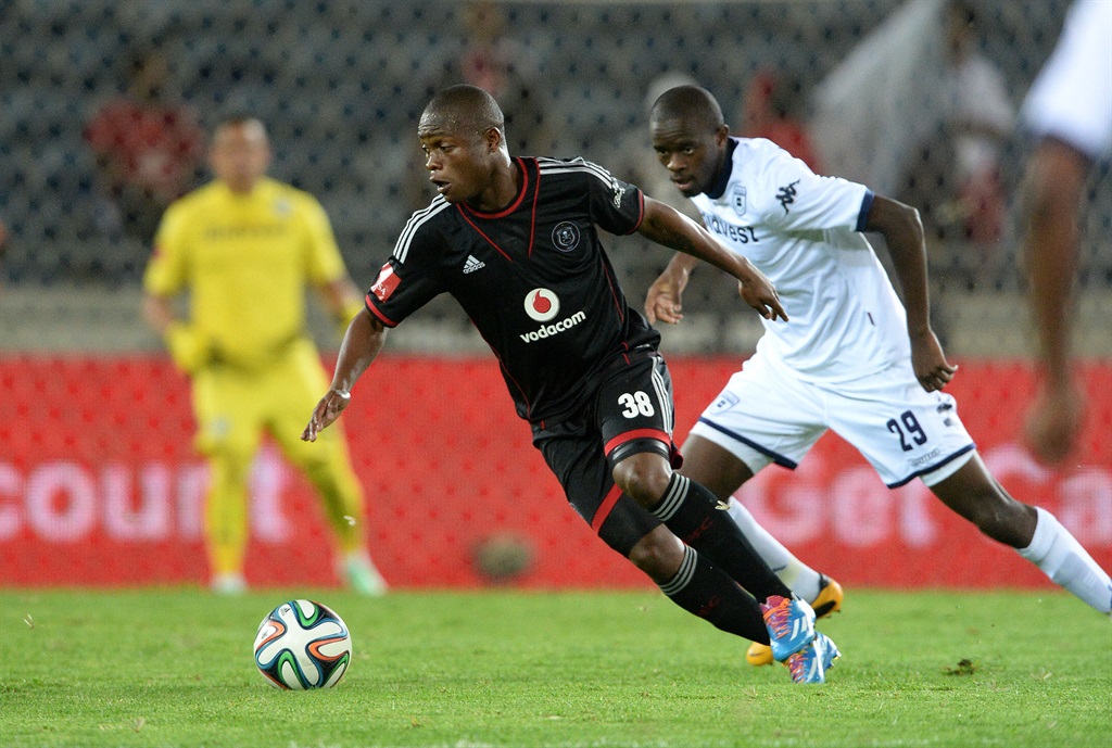 Helder Pelembe in action during his time at Orlando Pirates.