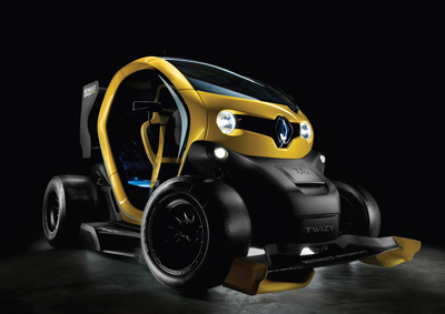 <b>EVIL TWIN:</b> Renault has revealed its F1 version of the Twizy battery car. <i>Image: Newspress</i>