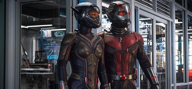 Evangeline Lilly and Paul Rudd in a scene from the movie Ant-Man and The Wasp. (Disney)