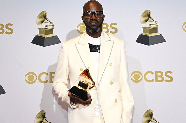Black Coffee, winner of the Best Dance/Electronic Music Album award, poses in the winners photo room during the 64th Annual Grammy Awards.