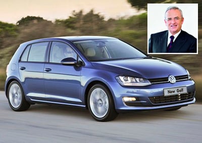 <B>POWER OF 10:</B> VW's Martin Winterkorn said the Group is working on some new technologies in the form of a 10-speed DSG gearbox and a powerful diesel engine. The Golf will also get a plug-in hybrid model in teh future. <i>Image: Newspress</i>