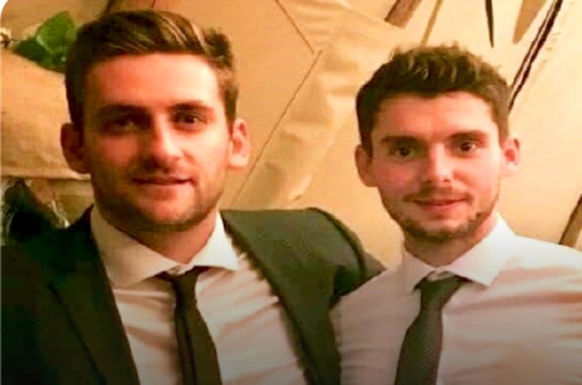 Ryan Gabb (left) was diagnosed with cardiomyopathy after his resting heart rate registered high on a Fitbit. (PHOTO: Twitter/NHS Organ Donation)